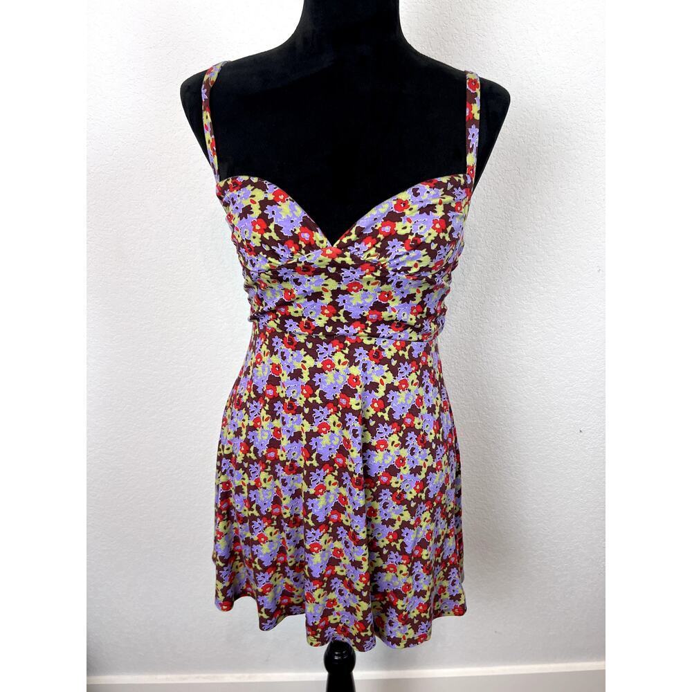 Urban Outfitters Marianne Ditsy Floral Mini Dress Purple S